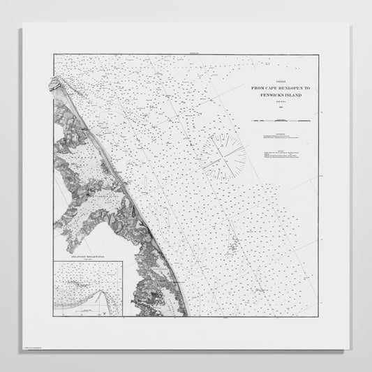 Cape Henlopen to Fenwicks Island 1880
