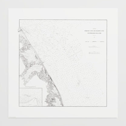 Cape Henlopen to Fenwicks Island 1880 - M (50x50 cm / 20x20″) Print Only
