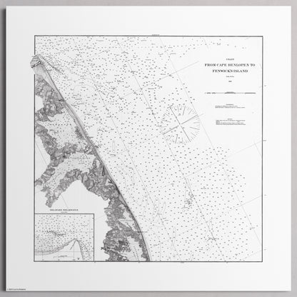 Cape Henlopen to Fenwicks Island 1880