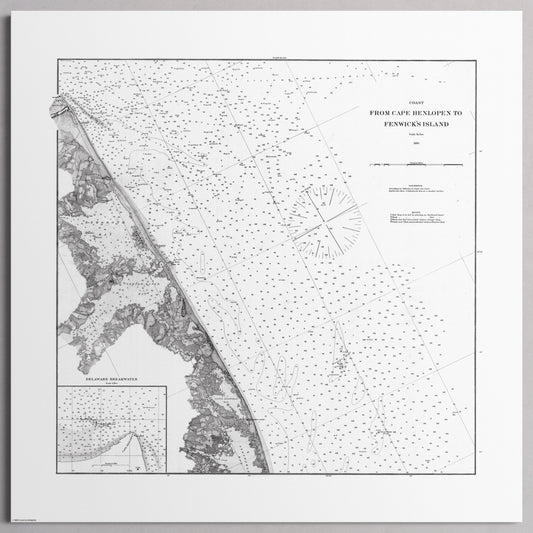 Cape Henlopen to Fenwicks Island 1880