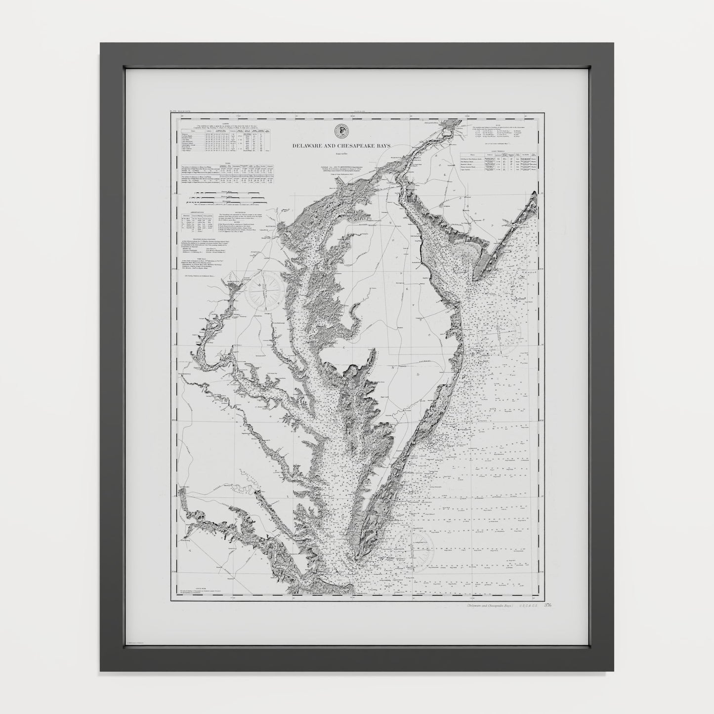 Delaware and Chesapeake Bays 1892 - undefined Print Only