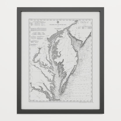 Delaware and Chesapeake Bays 1892 - undefined Print Only