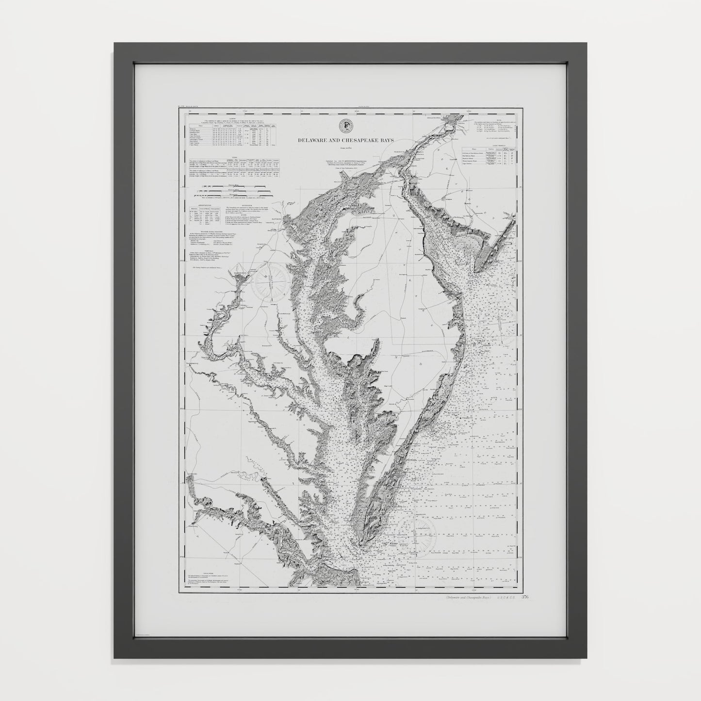 Delaware and Chesapeake Bays 1892 - undefined Print Only