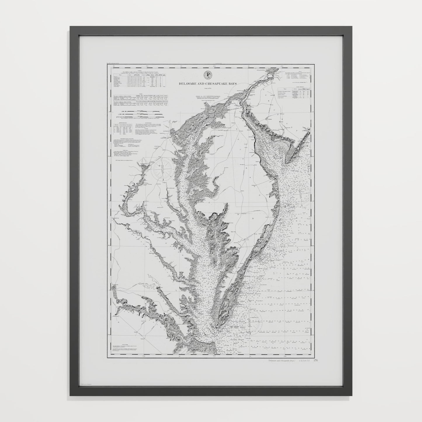 Delaware and Chesapeake Bays 1892 - undefined Print Only