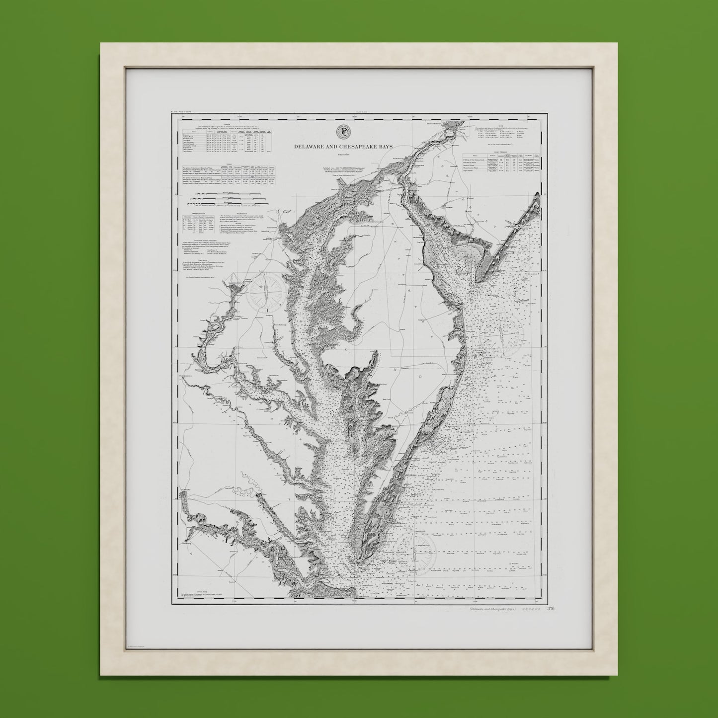 Delaware and Chesapeake Bays 1892 - undefined Print Only