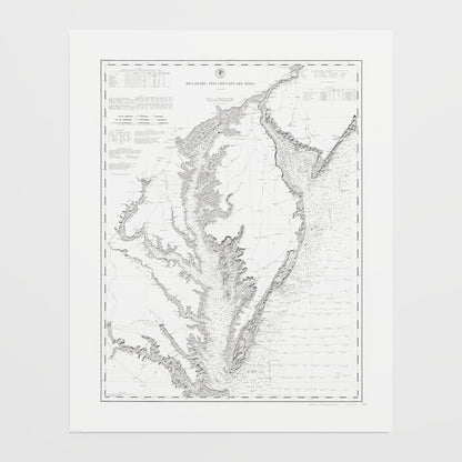 Delaware and Chesapeake Bays 1892 - undefined Print Only