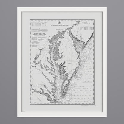 Delaware and Chesapeake Bays 1892 - undefined Print Only