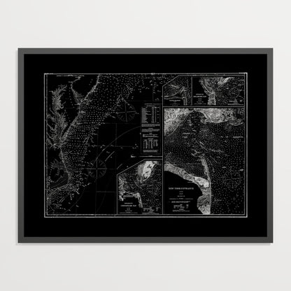 Entrance to Chesapeake Bay Delaware Bay and New York 1875 - undefined Print Only