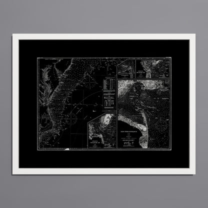 Entrance to Chesapeake Bay Delaware Bay and New York 1875 - undefined Print Only