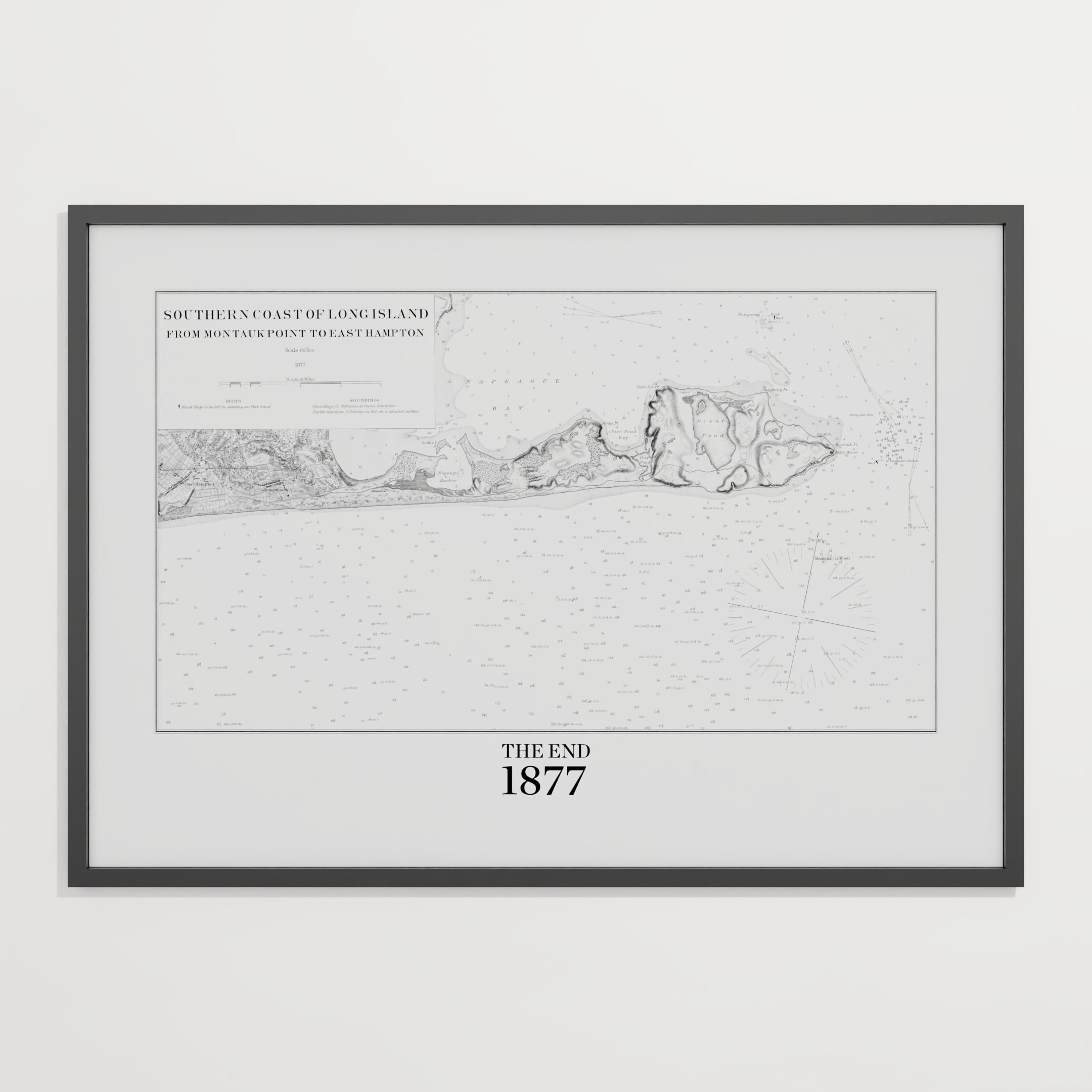 Southern Coast of Long Island From Montaukpoint to East Hampton 1877