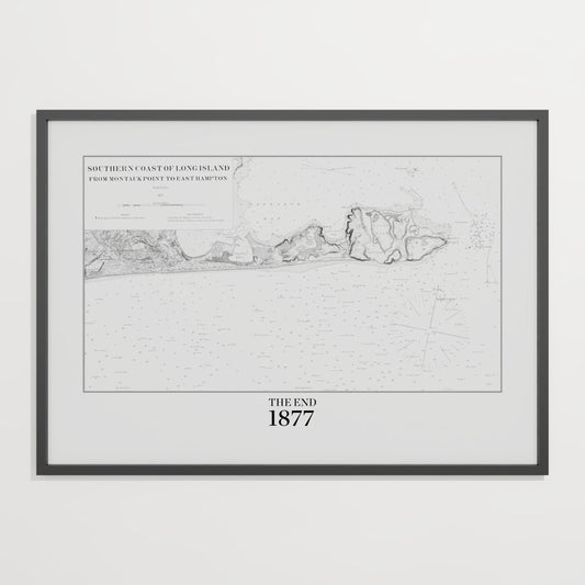 Southern Coast of Long Island From Montaukpoint to East Hampton 1877