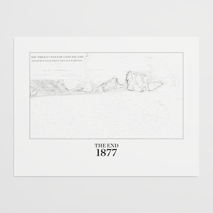 Southern Coast of Long Island From Montaukpoint to East Hampton 1877 - M (45x60 cm / 18x24″) Print Only