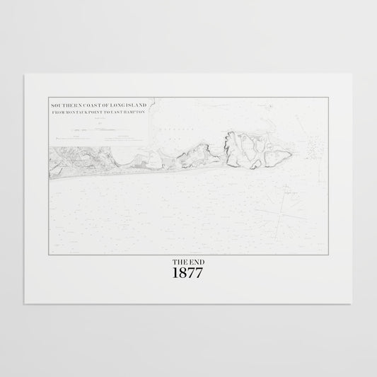 Southern Coast of Long Island From Montaukpoint to East Hampton 1877