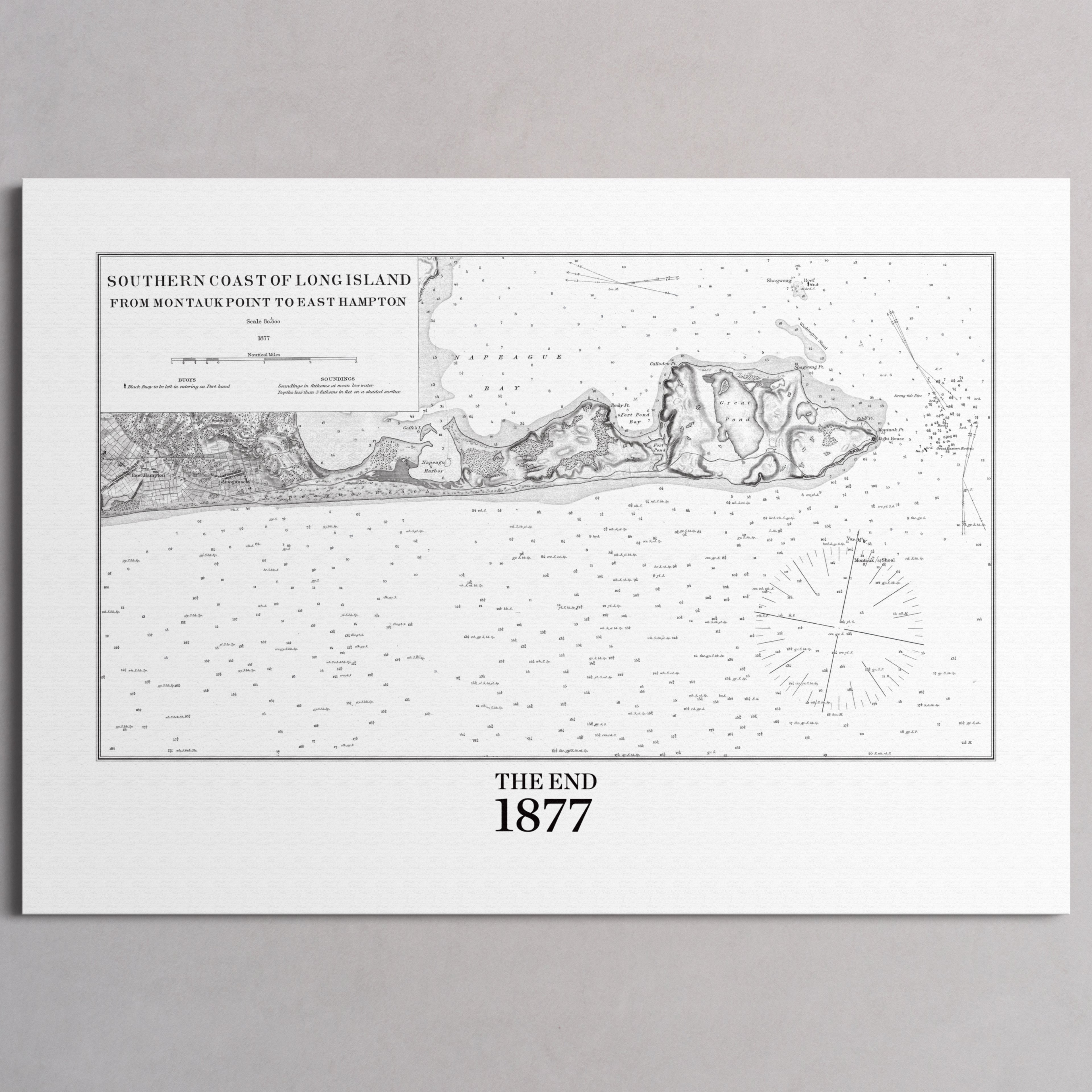 Southern Coast of Long Island From Montaukpoint to East Hampton 1877