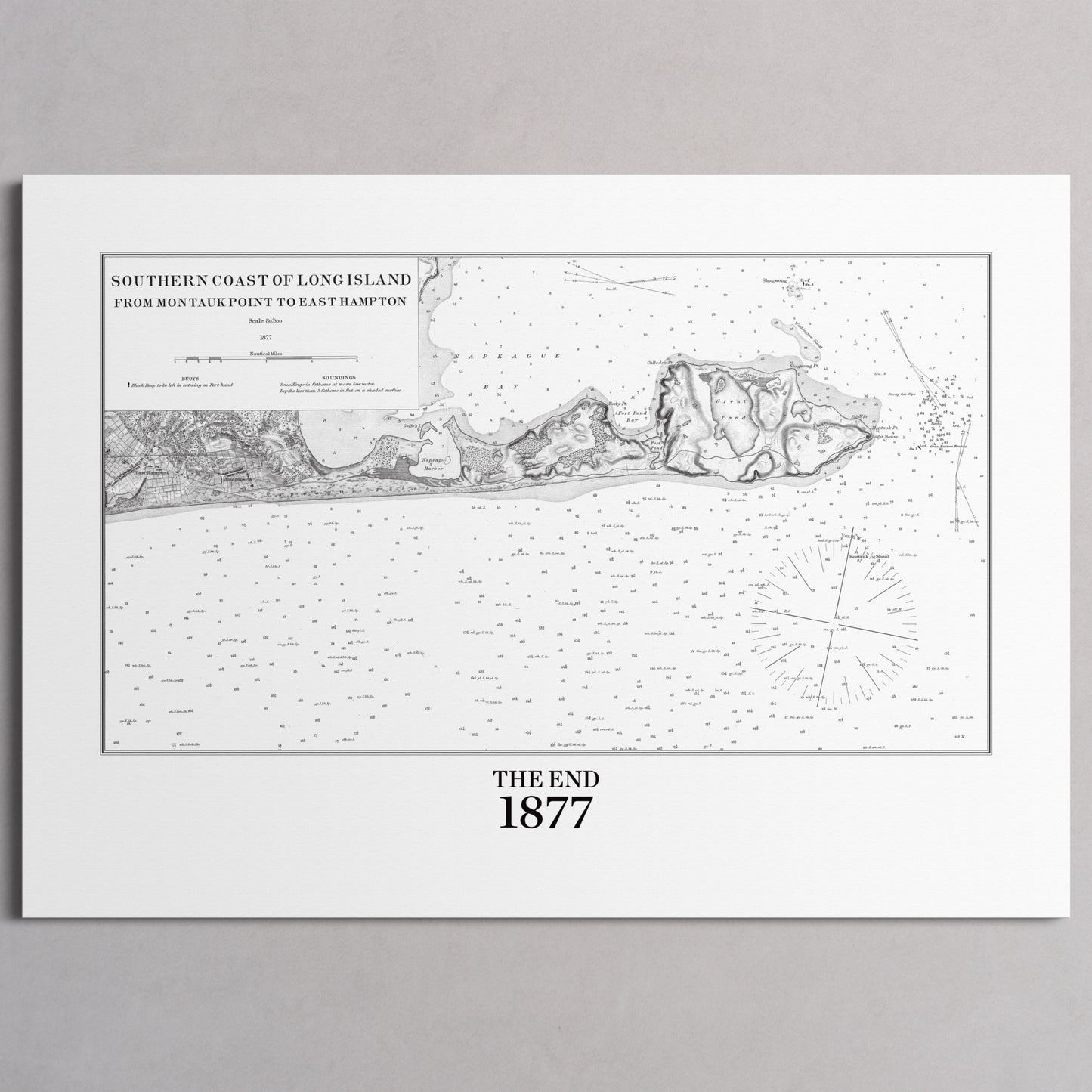 Southern Coast of Long Island From Montaukpoint to East Hampton 1877