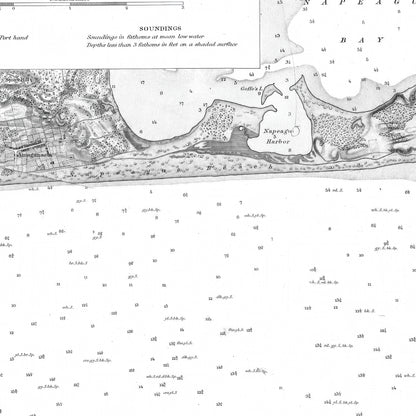 Southern Coast of Long Island From Montaukpoint to East Hampton 1877