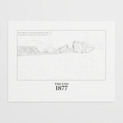 Southern Coast of Long Island From Montaukpoint to East Hampton INDIGO - undefined Print Only