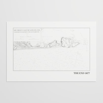 Southern Coast of Long Island From Montaukpoint to East Hampton INDIGO - undefined Print Only