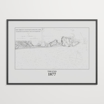 Southern Coast of Long Island From Montaukpoint to East Hampton INDIGO - undefined Print Only