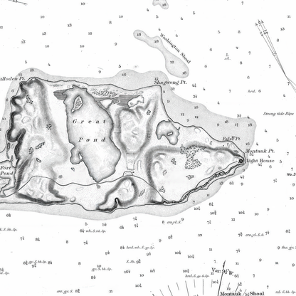 Southern Coast of Long Island From Montaukpoint to East Hampton INDIGO