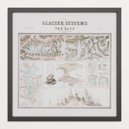 Glaciers of the Alps 1856 - undefined Print Only