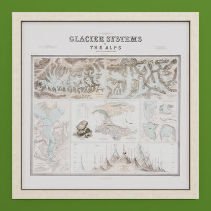 Glaciers of the Alps 1856 - undefined Print Only