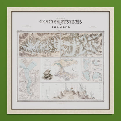 Glaciers of the Alps 1856 - undefined Print Only