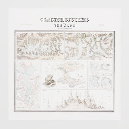 Glaciers of the Alps 1856 - undefined Print Only
