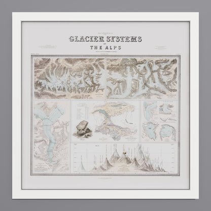 Glaciers of the Alps 1856 - undefined Print Only