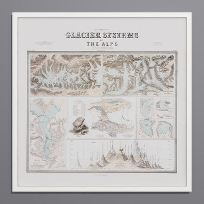 Glaciers of the Alps 1856 - undefined Print Only