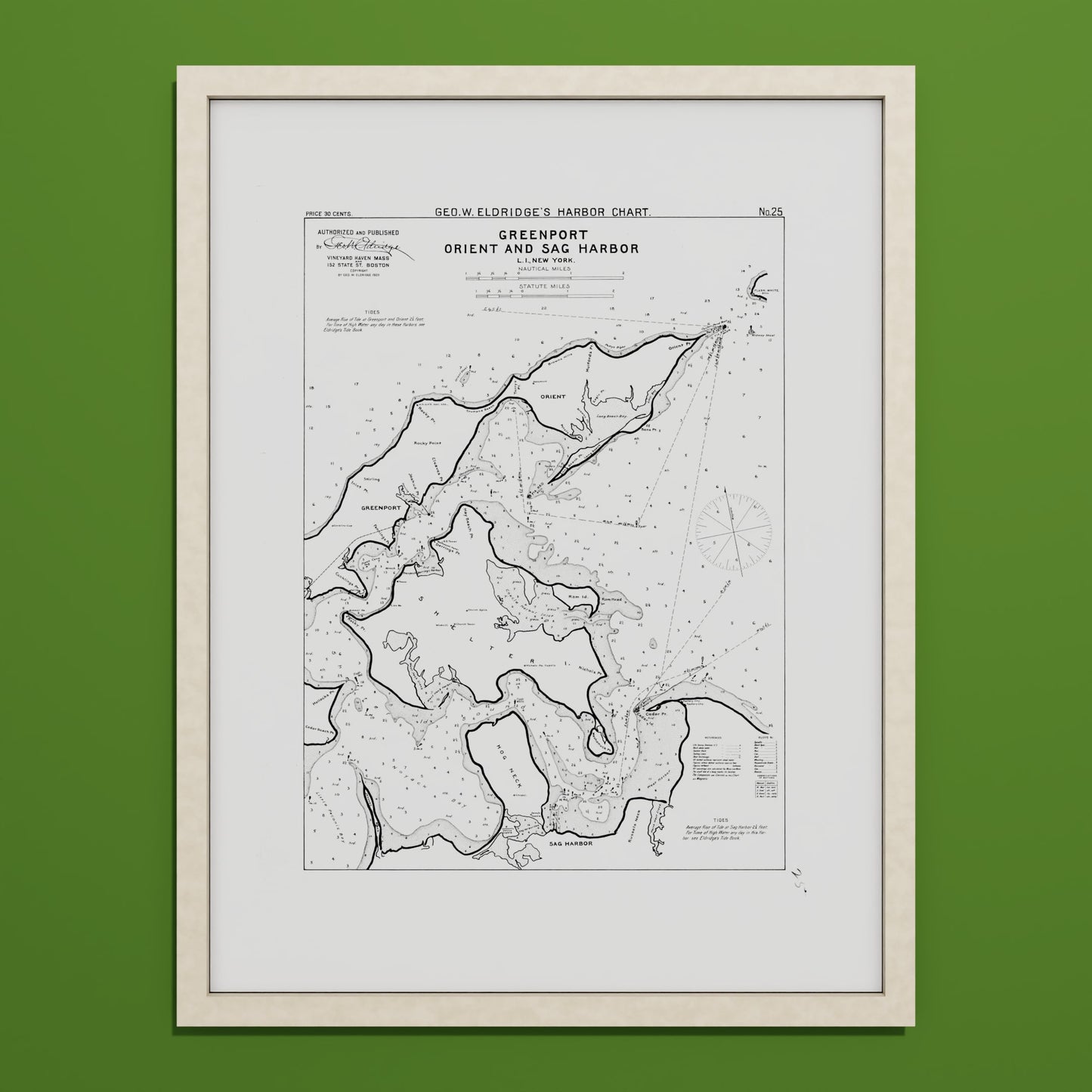 Greenport Orient and Sag Harbor 1908 - undefined Print Only