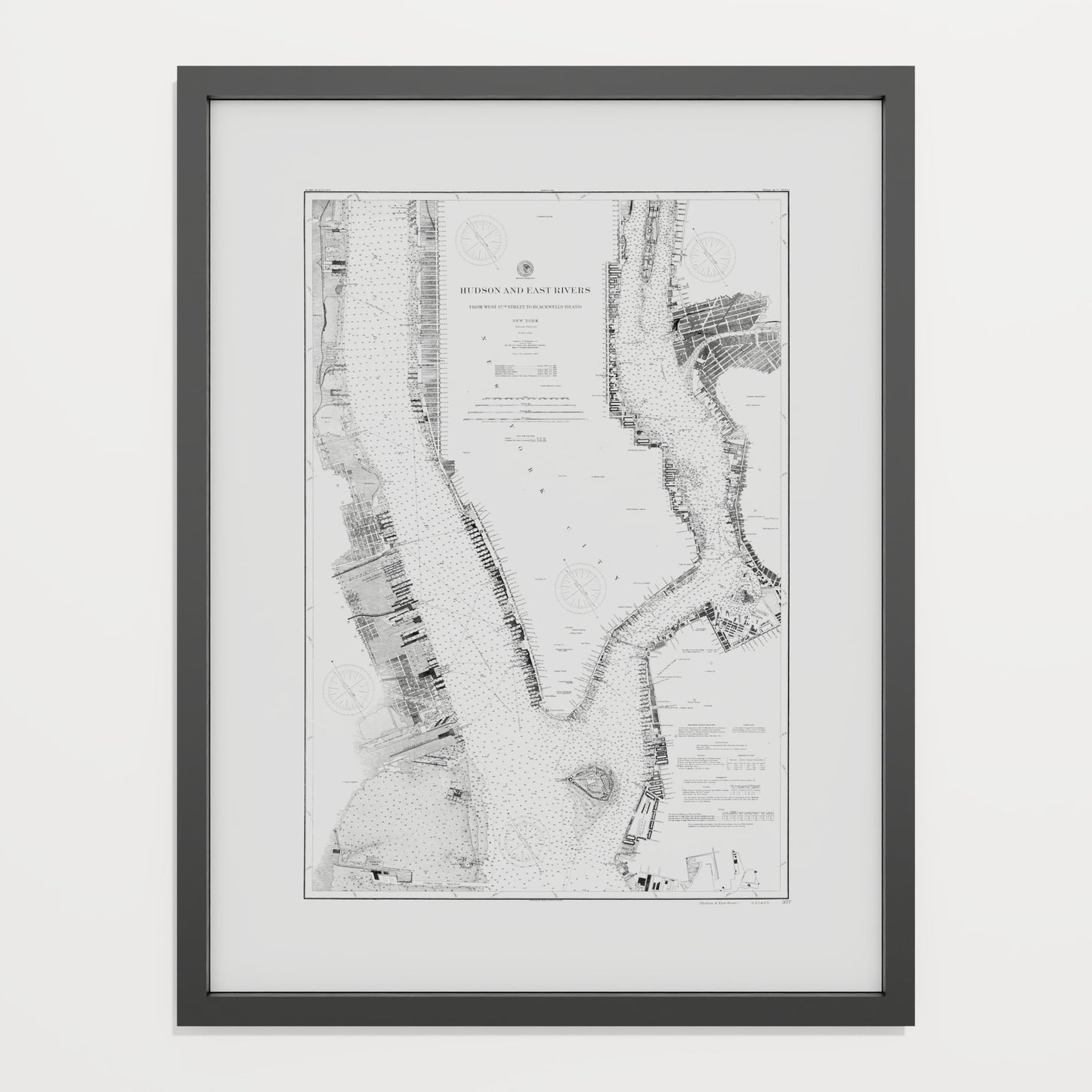 Hudson and East Rivers 1900 - undefined Print Only