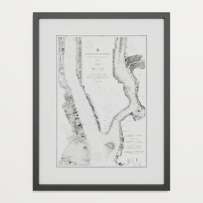 Hudson and East Rivers 1900 - undefined Print Only