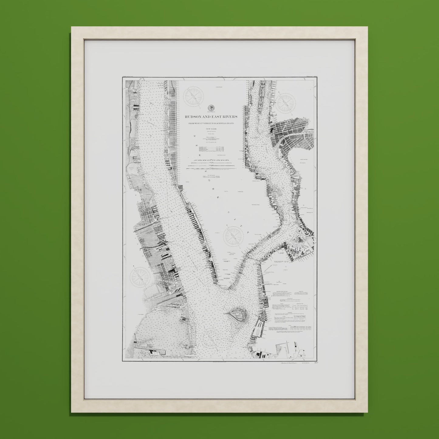 Hudson and East Rivers 1900 - undefined Print Only