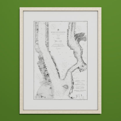 Hudson and East Rivers 1900 - undefined Print Only