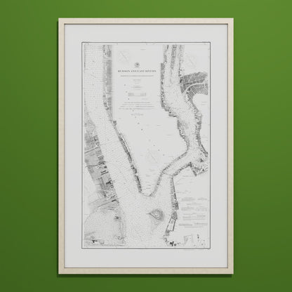 Hudson and East Rivers 1900 - undefined Print Only