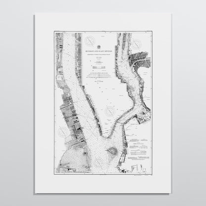 Hudson and East Rivers 1900 - M (45x60 cm / 18x24″) Print Only