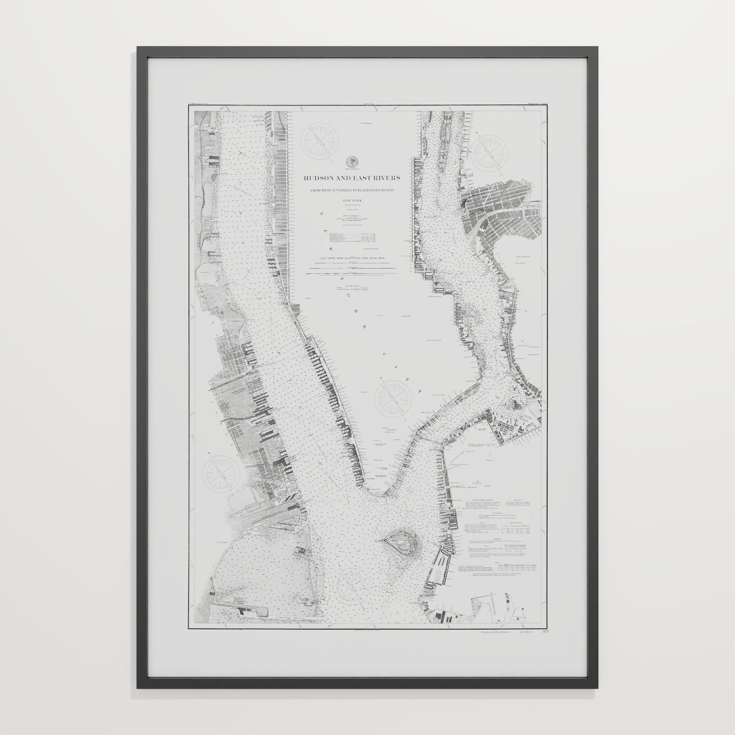 Hudson and East Rivers 1900 - undefined Print Only