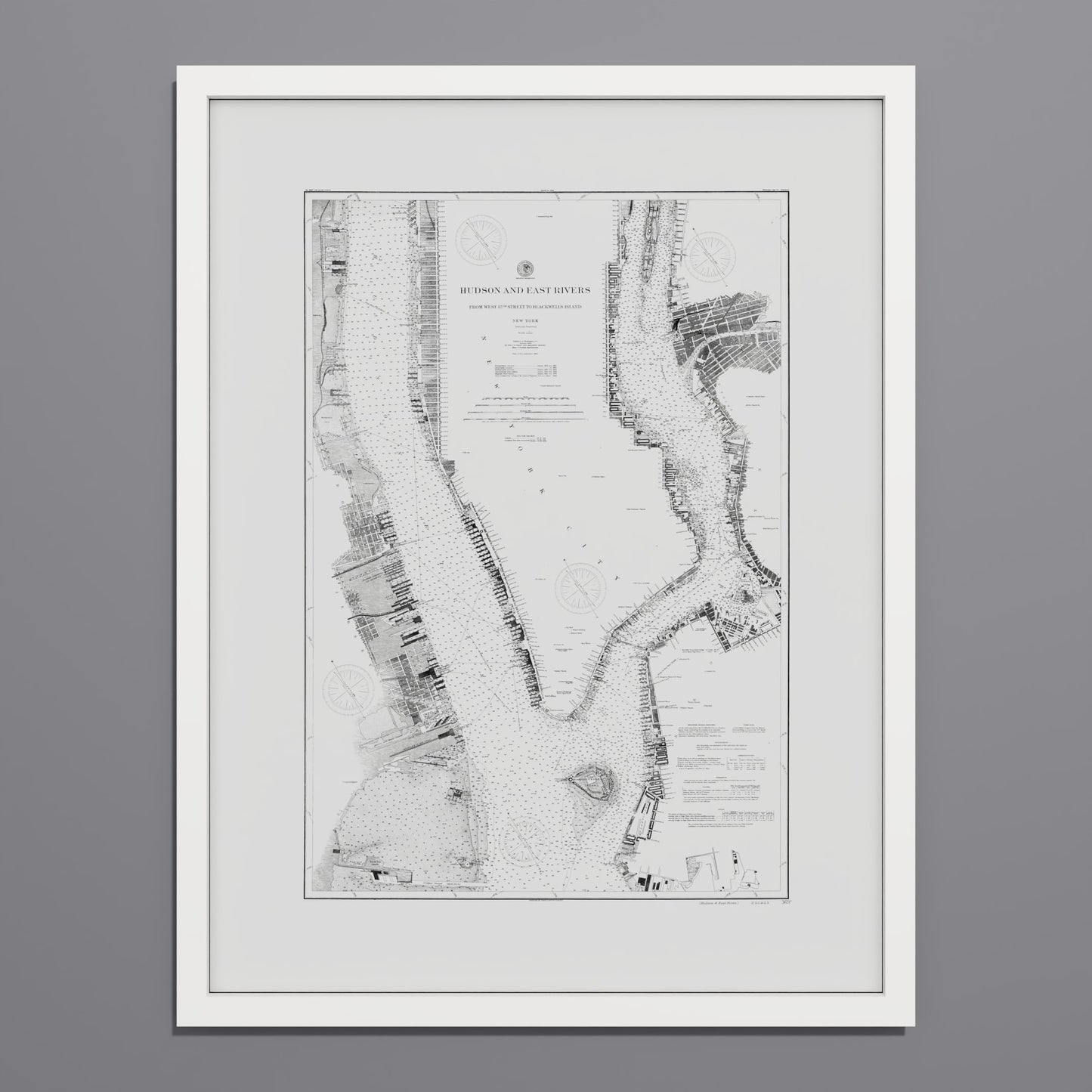 Hudson and East Rivers 1900 - undefined Print Only