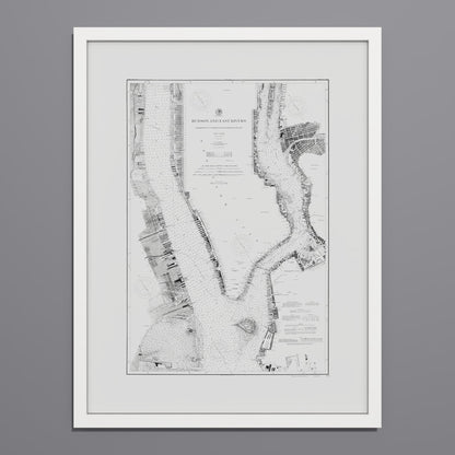 Hudson and East Rivers 1900 - undefined Print Only