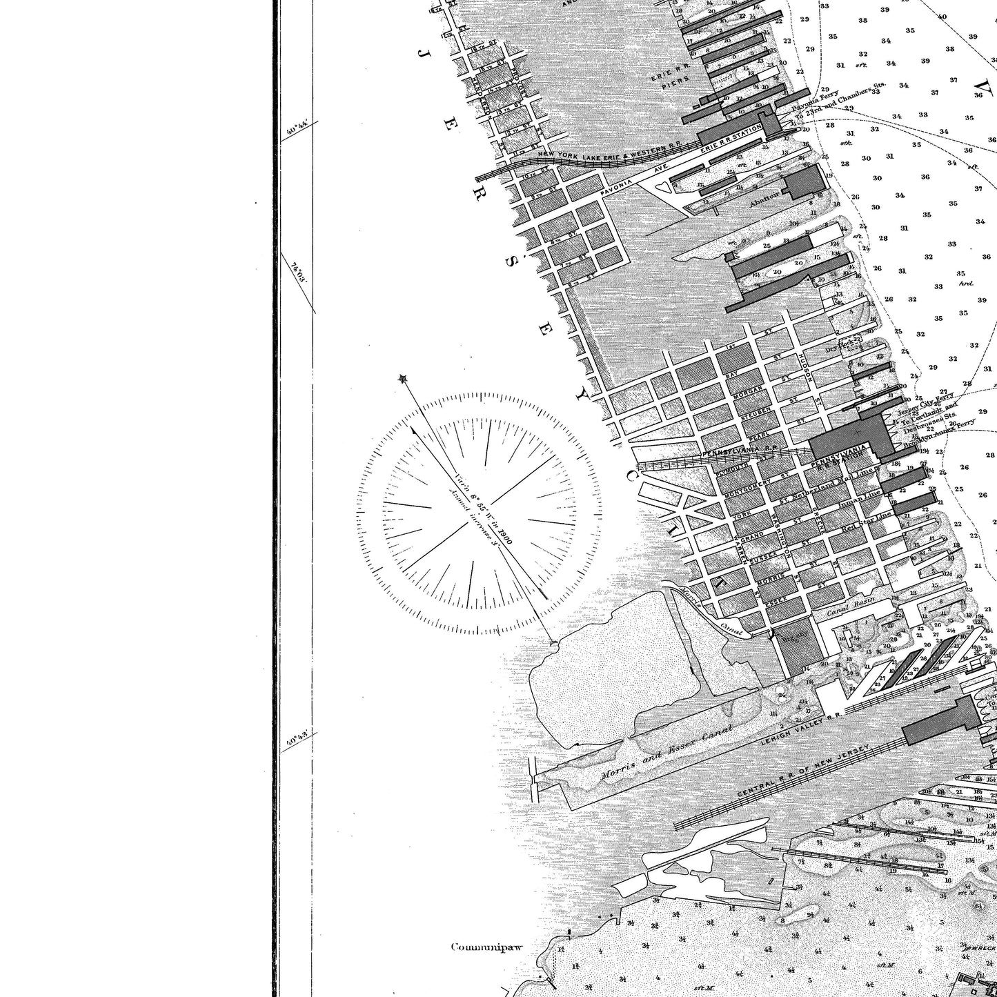 Hudson and East Rivers 1900