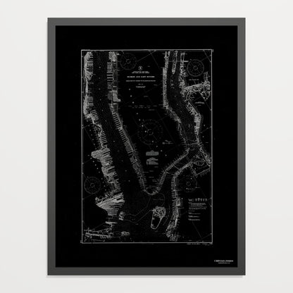 Hudson and East Rivers 1941 - undefined Print Only