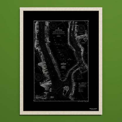 Hudson and East Rivers 1941 - undefined Print Only