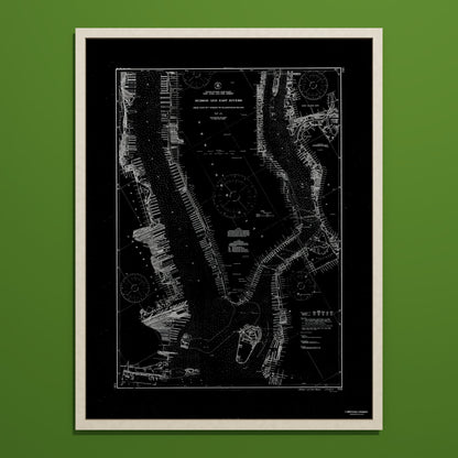 Hudson and East Rivers 1941 - undefined Print Only