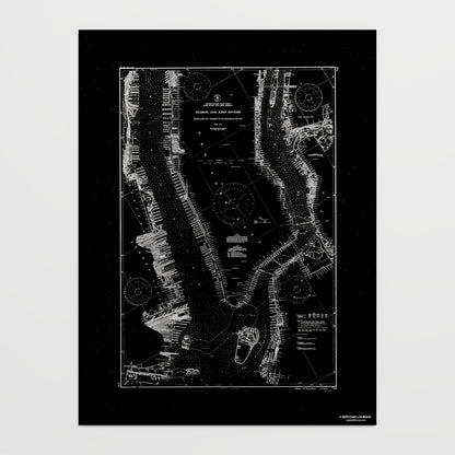 Hudson and East Rivers 1941 - undefined Print Only