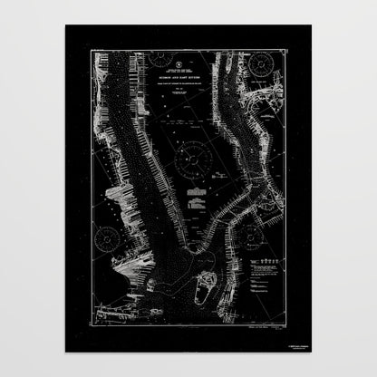 Hudson and East Rivers 1941 - undefined Print Only