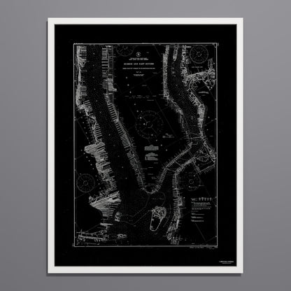 Hudson and East Rivers 1941 - undefined Print Only