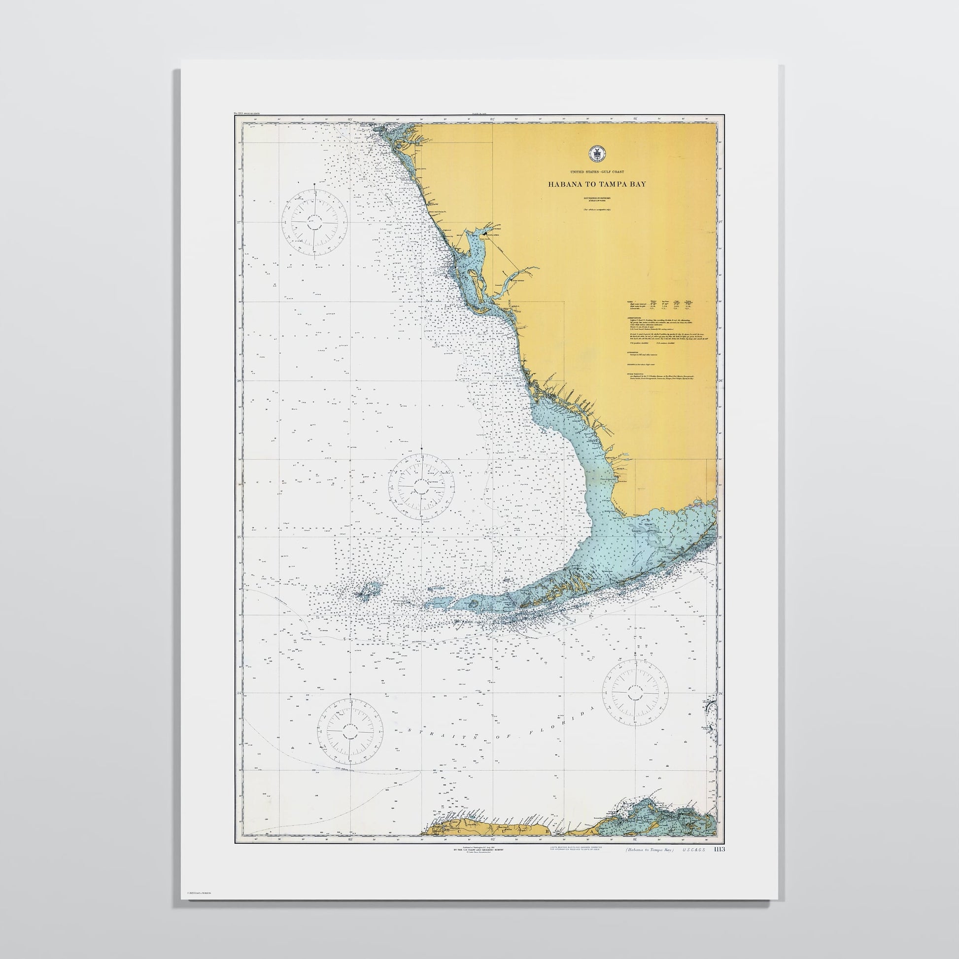 Habana to Tampa Bay 1916 - M (A2 (42 x 59.4 cm)) Print Only