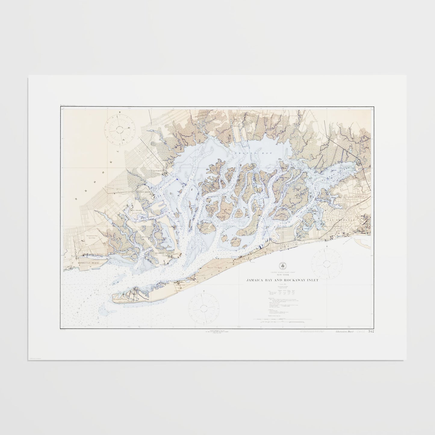 Jamaica Bay And Rockaway Inlet 1924 - M (45x60 cm / 18x24″) Print Only