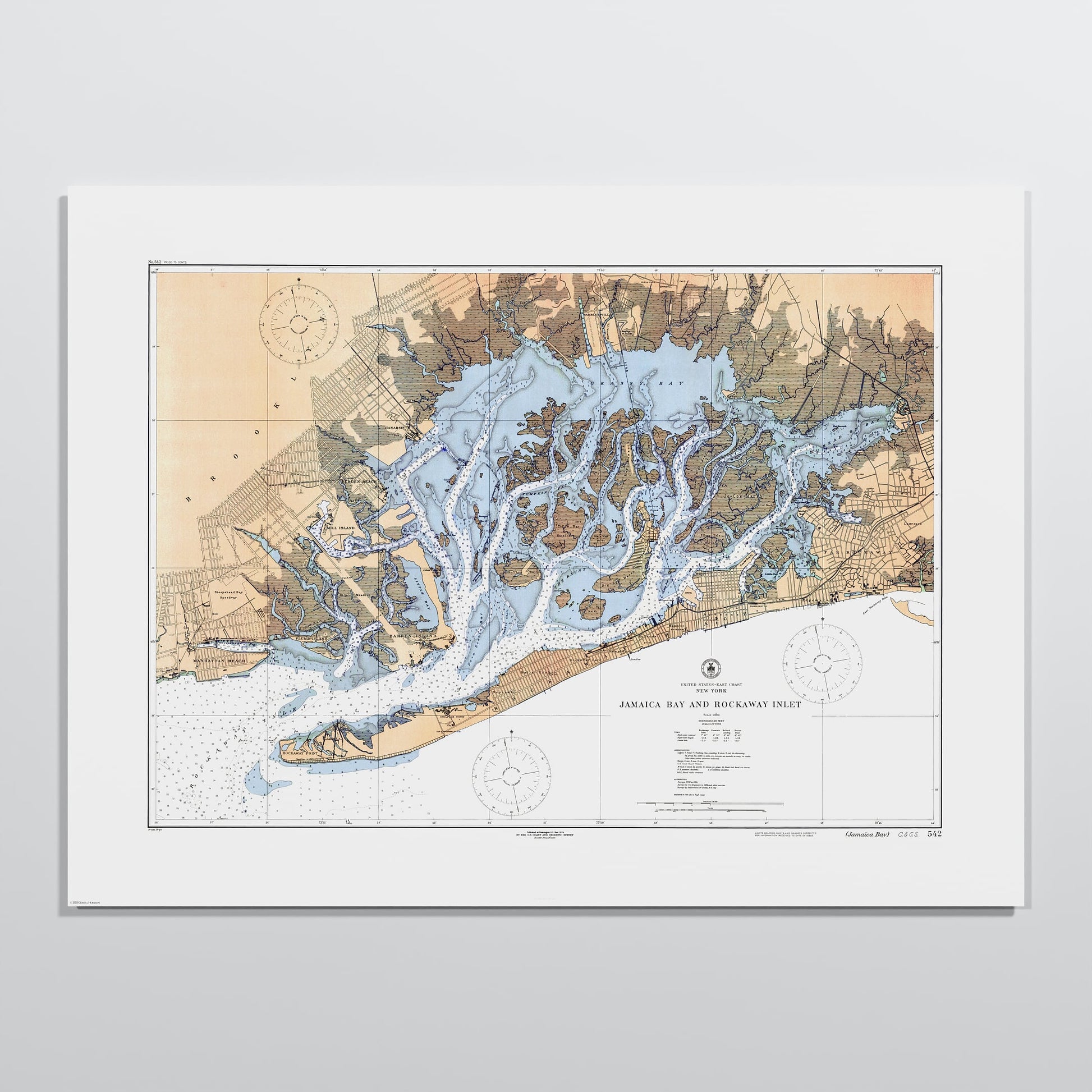 Jamaica Bay And Rockaway Inlet 1924 - M (45x60 cm / 18x24″) Print Only